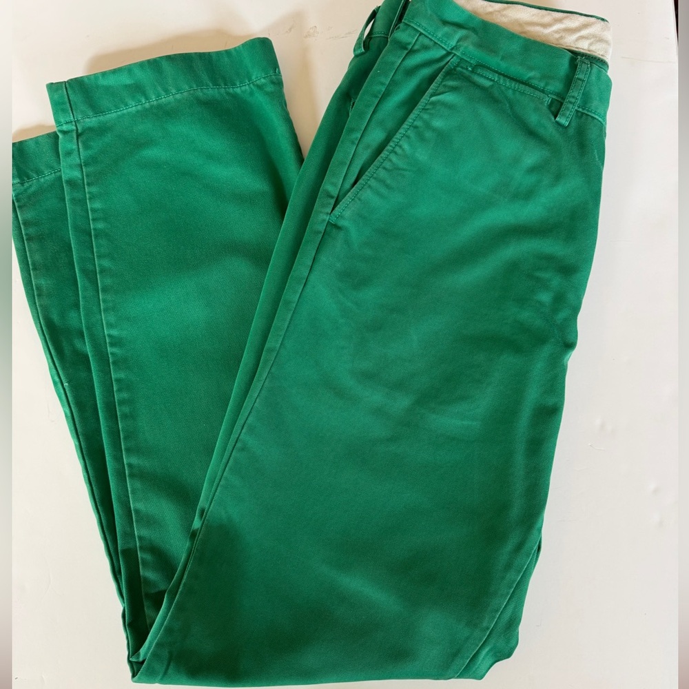 Men’s J. Crew Green Broken-In Chinos